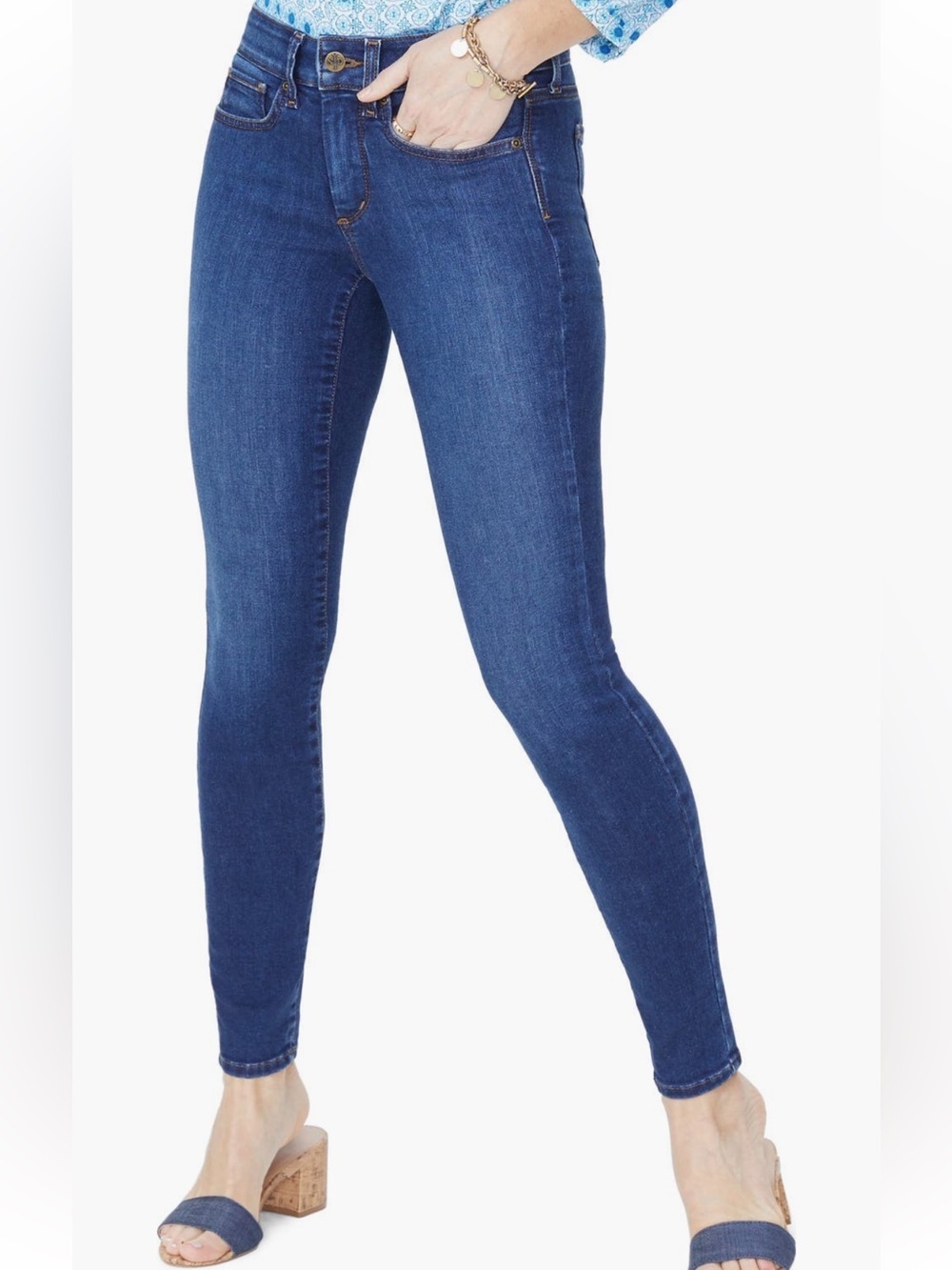 NYDJ Ami Skinny Jeans in Cooper Size: 4 x Long NWT